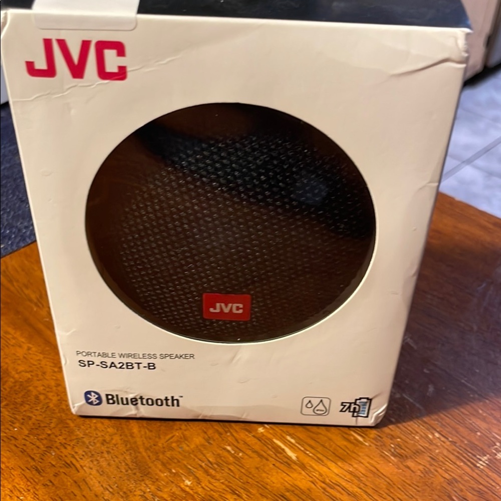 JVC Black Bluetooth Portable Speaker with Mesh Grille